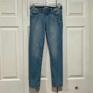 🖤 PAIGE Skyline Ankle Peg Blue Distressed Denim Jeans - 2/26